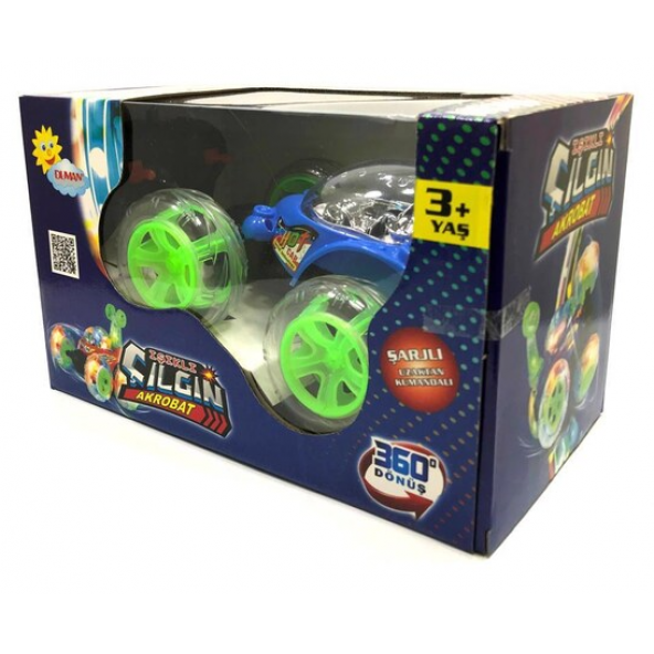 IŞIKLI ÇILGIN AKROBAT ŞARZLI UZAKTAN KUMANDALI 360 Dönüş - 2