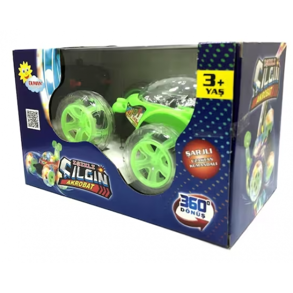 IŞIKLI ÇILGIN AKROBAT ŞARZLI UZAKTAN KUMANDALI 360 Dönüş - 3
