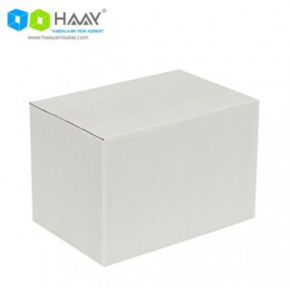HAAY AMBALAJ 20x15x10 Tek Oluklu Koli Beyaz (50adet)