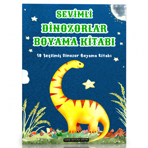 Sevimli Dinozorlar Boyama Kitabı