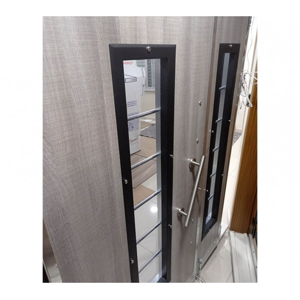 0156 Gri Meşe Dış Kapı, Apartman Kapısı, Villa Kapısı - 5