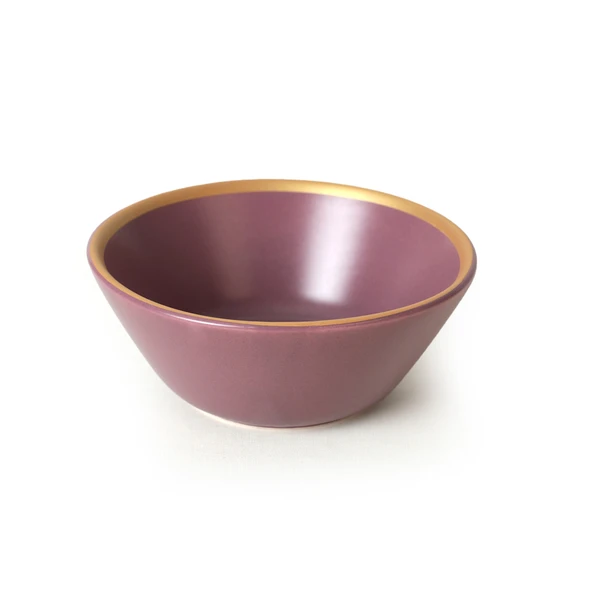Keramika Mat Rainbow Gold Fileli Hitit Çorba Kasesi 14 Cm 6 Adet 624/995 - 8