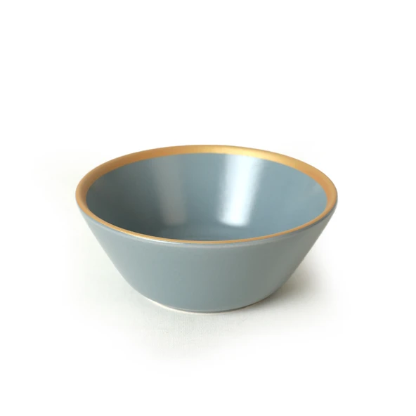 Keramika Mat Rainbow Gold Fileli Hitit Çorba Kasesi 14 Cm 6 Adet 624/995 - 6