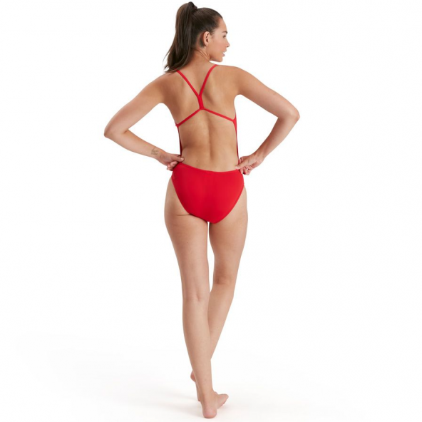 SPEEDO KADIN YÜZÜCÜ MAYOSU ECO END+ TSRP AF RED 8-135396446 YZM UK BEDEN - 2