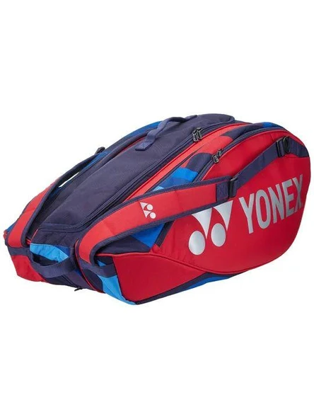 Yonex Pro 92229 Scarlet Kırmızı Tenis Çantası 9 Raketli Ayakkabı Bölmeli