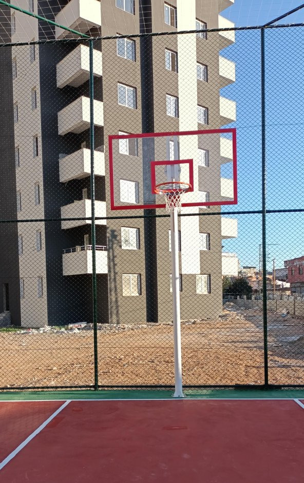 Mia Basketbol Potası 105*180 8 mm Solid Polikarbon 45 cm Sabit Çember - 3