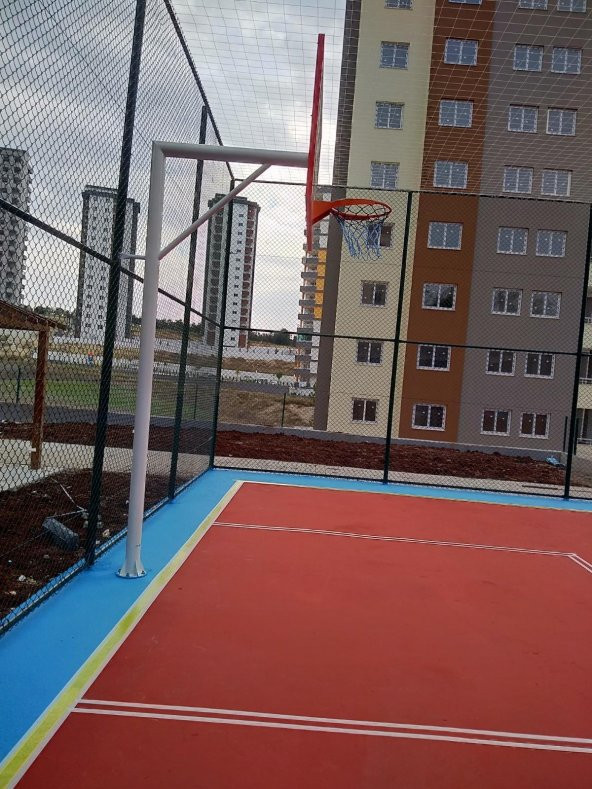 Mia Basketbol Potası 105*180 8 mm Solid Polikarbon 45 cm Sabit Çember - 4