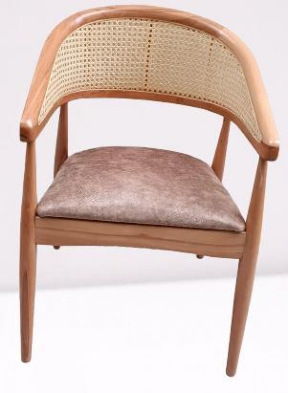 Sandalye 90159 İnci Hasır Klasik Model Ort Oturum Kayın Ayak Soho kumaş El yapım - 3