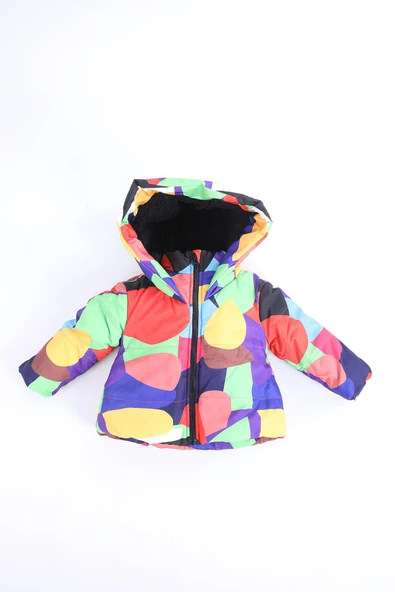 Babyhola Kapüşonlu İçi Peluş Kız Erkek Çocuk Mont 3363 - 5