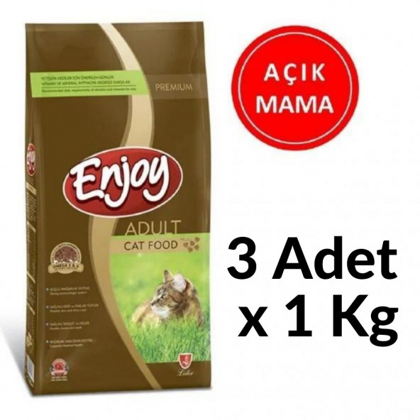 Enjoy Tavuklu Yetişkin Kedi Maması 3 Kg Açık Mama
