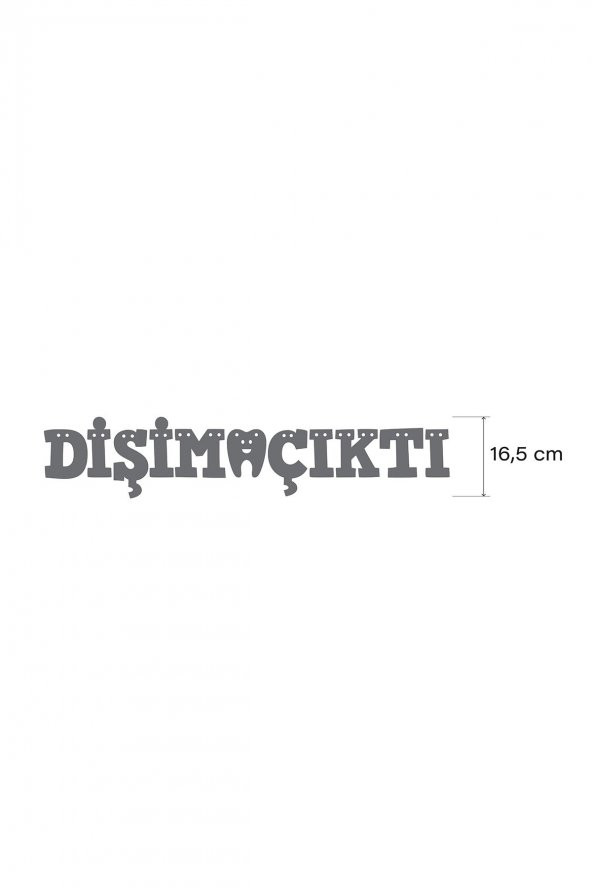 Mavi Dişim Çıktı Yazılı Banner, Diş Buğdayı, Doğum Günü Süsü, Simli Eva Banner - 2