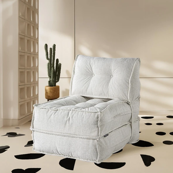 Yataklı Koltuk Mocca Buklet Tek Kişilik  Beyaz Tek ürün görseli