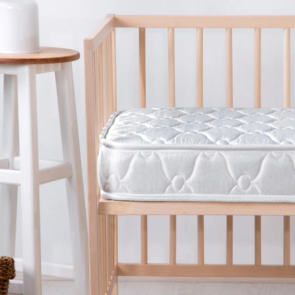 Yatak Bebek Happy Baby Beyaz 70X130 - 4