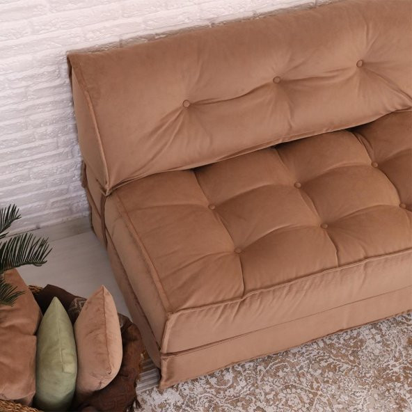 Homedius Yataklı Koltuk Mocca  Sütlü Kahve Çift - 5