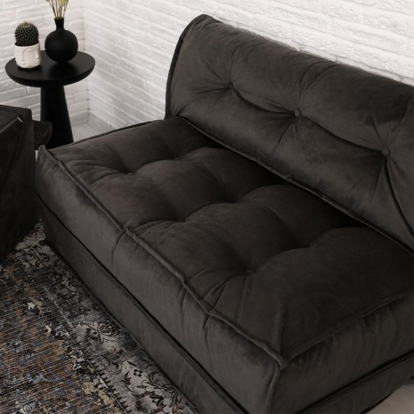 Homedius Yataklı Koltuk Mocca Antrasit Çift - 5