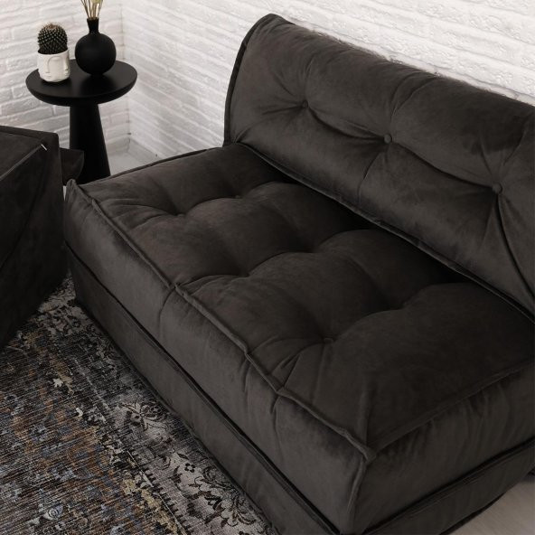 Homedius Yataklı Koltuk Mocca Antrasit Çift - 6