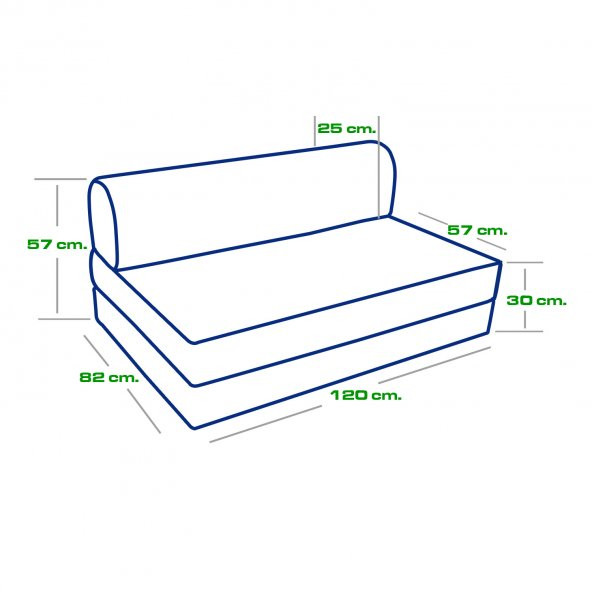 Yataklı Koltuk Magic Antrasit Çift - 6