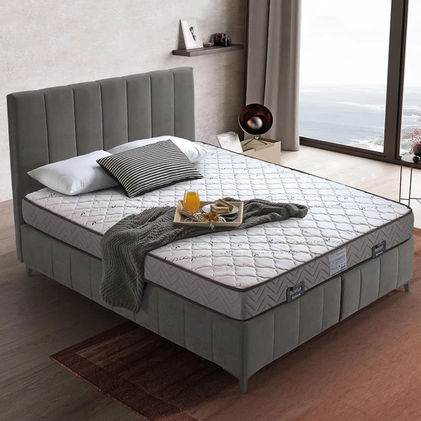Günaydın Full Ortopedik Bonel Yaylı Bambu Star Yatak Beyaz 90x190 - 6