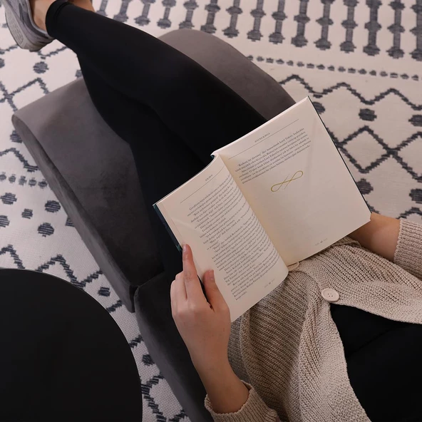 Puf Bella Olabilen Dinlenme Koltuğu Antrasit Tek - 7