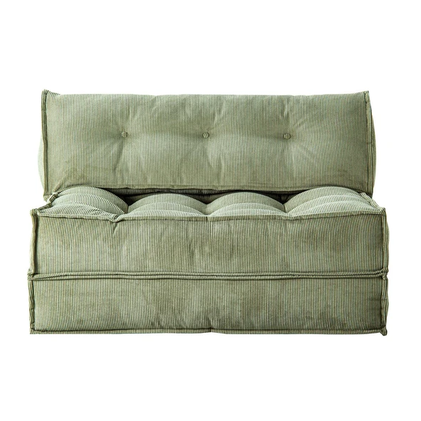 Mocca Fitilli Kadife Çift Kişilik Katlanır Yatak Katlanır Koltuk  Krem Çift - 10