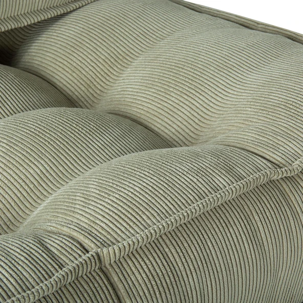 Mocca Fitilli Kadife Çift Kişilik Katlanır Yatak Katlanır Koltuk  Krem Çift - 9