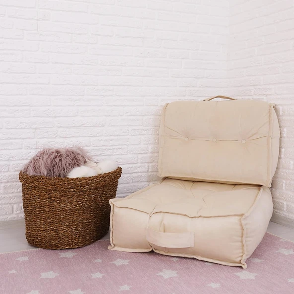 Minder Poffi Sırtlı Yer Ve Palet  60x80 Limon Küfü - 3