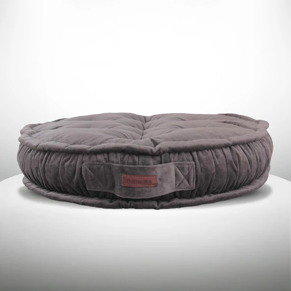 Minder Asia Yuvarlak Kapitoneli Antrasit 60x60 - 6