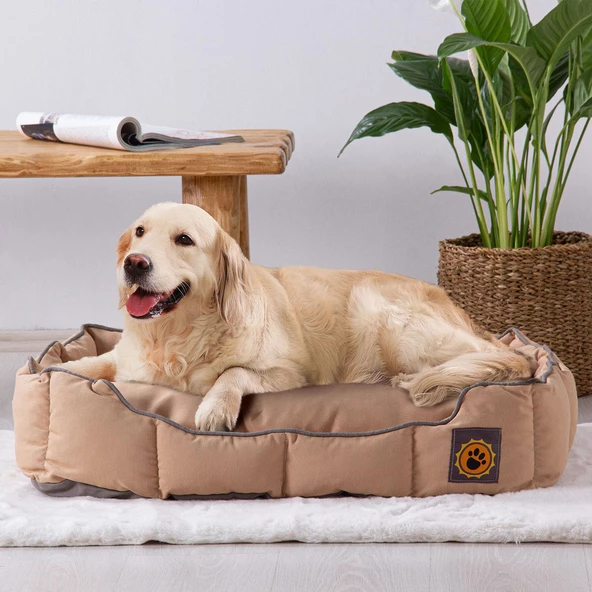 Pet Yatağı Maksim Duck Kumaş 40x60 Sütlü Kahve - 7