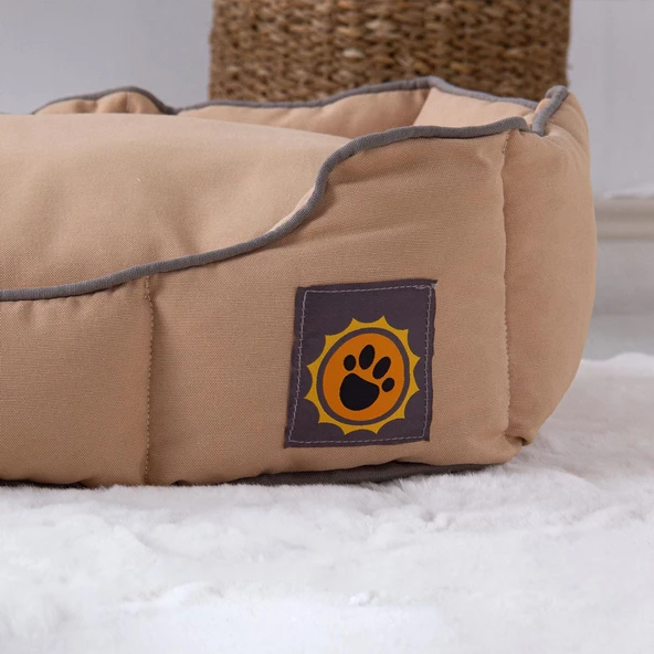 Pet Yatağı Maksim Duck Kumaş 40x60 Sütlü Kahve - 12