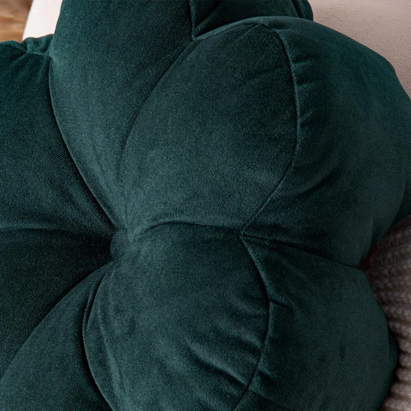 Kırlent Papatya Petrol Yeşili 40x40 - 2