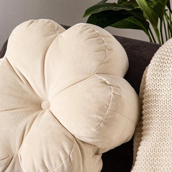 Kırlent Papatya Antrasit 40x40 - 7