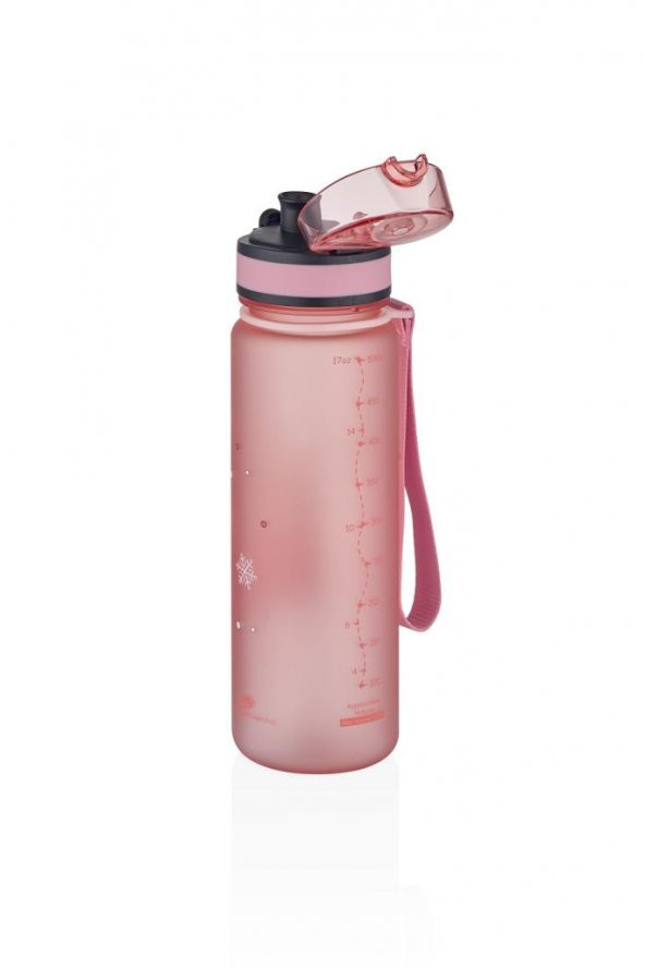 Vagonlife 3026 500ml Matara Glow Pink-Snow Man - Resim 2