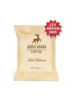 Addis Ababa Coffee Yemen Türk Kahvesi 12 adet x 100 gr.
