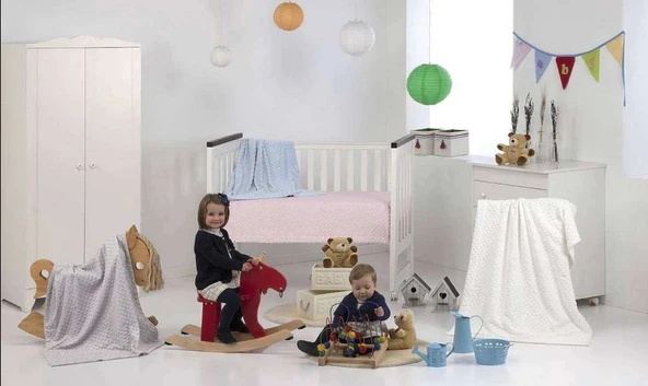TOPİTOS MAVİ 100*120  BEBE BATTANİYESİ - 2