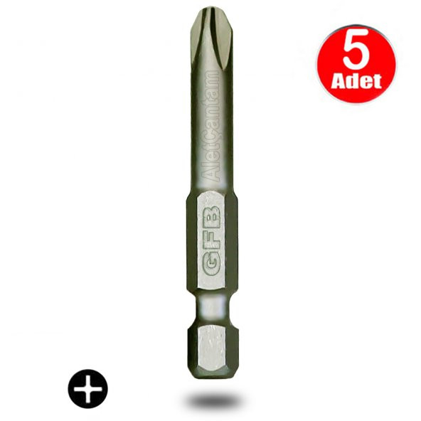 AletÇantam Gfb Bits Yıldız Uç Vidalama Matkap Ucu Ph3 x 50mm - 5 Adet