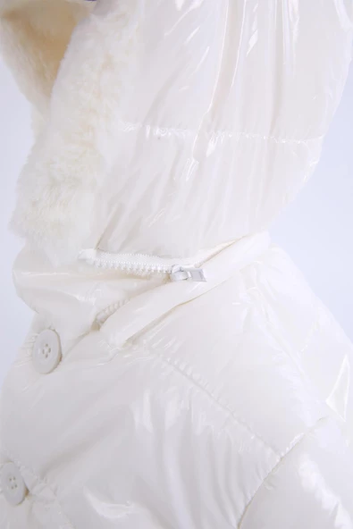 Babyhola Kapüşonlu Su ve Rüzgar Geçirmeyen Kız Erkek Çocuk Şişme Mont 13441 - 10