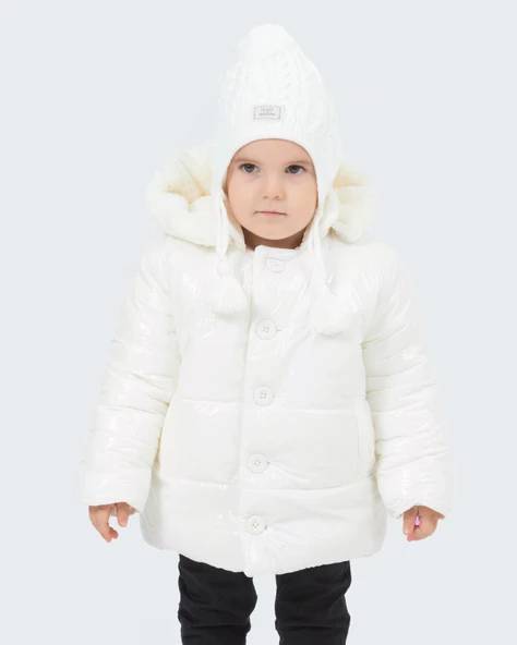 Babyhola Kapüşonlu Su ve Rüzgar Geçirmeyen Kız Erkek Çocuk Şişme Mont 13441 - 8