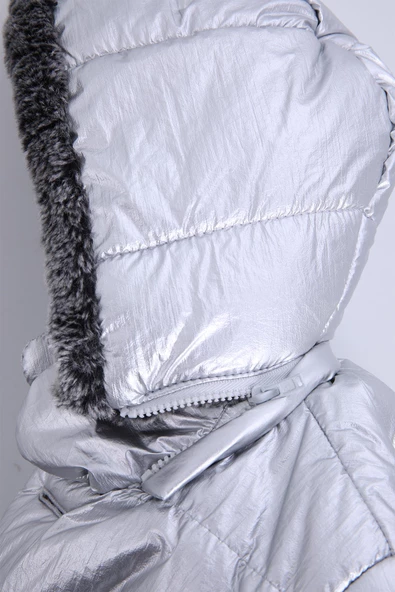 Babyhola Kapüşonlu Su ve Rüzgar Geçirmeyen Kız Erkek Çocuk Şişme Mont 13441 - 4