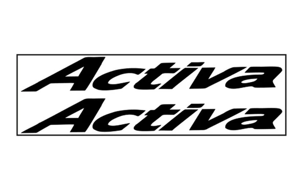 STİCKER SETİ SİYAH ACTIVA 100 YAZISI