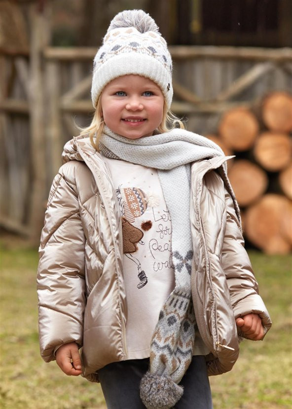Mayoral Kız Çocuk Polar Astarlı Parlak Mont