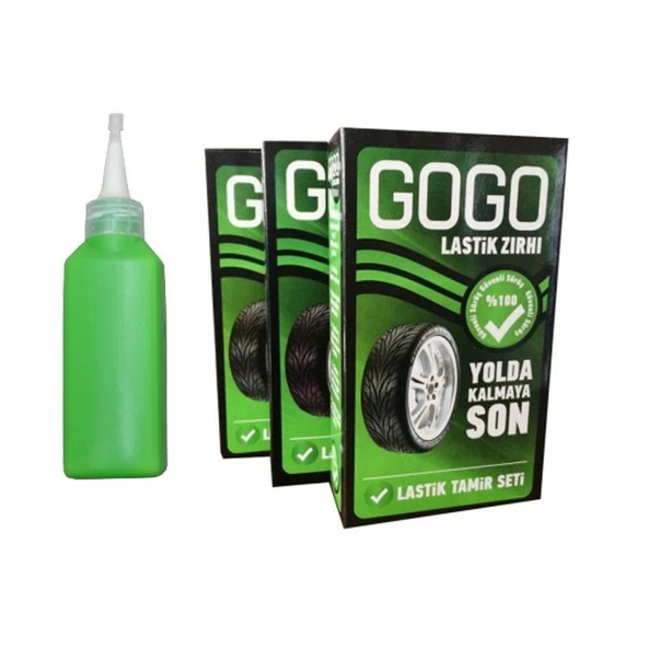 Gogo Patlak Sıvısı Lastik Tamir Kiti - 1