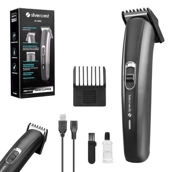 Saç Sakal Tıraş Makinesi Şarjlı Silver Crest Sc-2454 ürün görseli 1