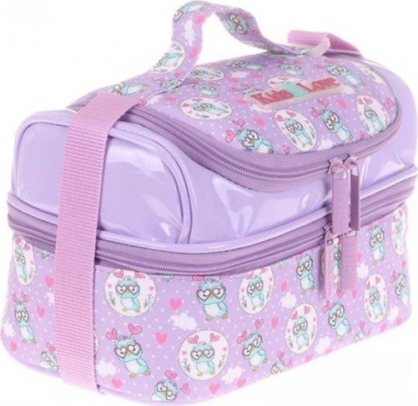 Kaukko Kids&love Pullu - Rugan Owl Beslenme Çantası L7101 - 2
