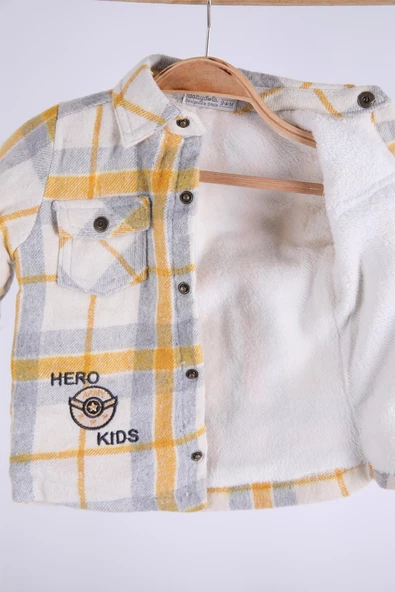 Babyhola Yün Polar Ceket Pantolon Erkek Takım 2'li 12592 - 4