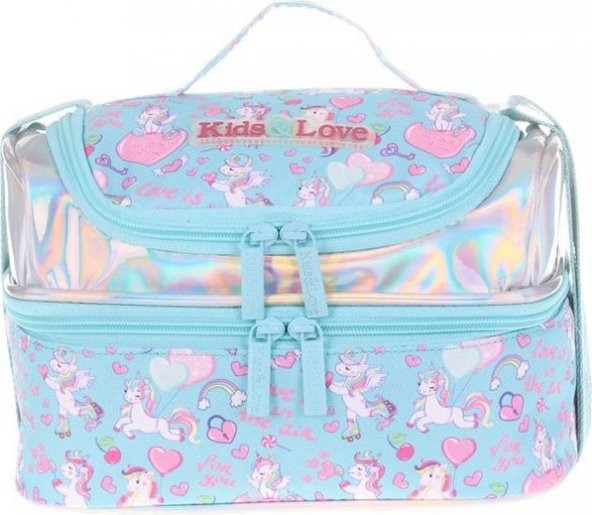 Kaukko Kids&love Ayna - Taş Unicor Beslenme Çantası L7094