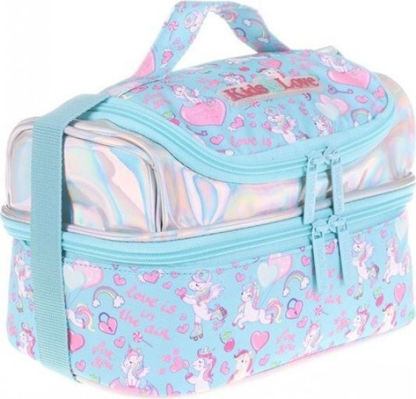 Kaukko Kids&love Ayna - Taş Unicor Beslenme Çantası L7094 - 2