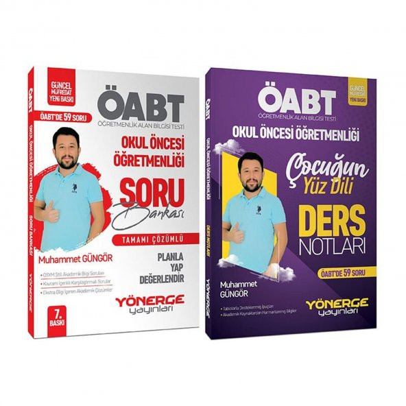 Yönerge ÖABT Okul Öncesi Ders Notları + Soru 2 li Set - Muhammet Güngör Yönerge Yayınları - 3