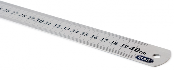 MAS CETVEL ÇELİK  40 CM 2340 12 Adet