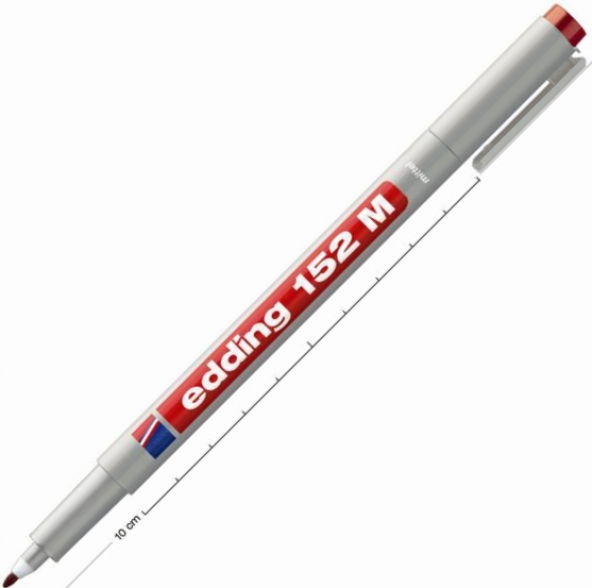 EDDING ASETAT KALEMİ E-152M SİYAH 10 Adet