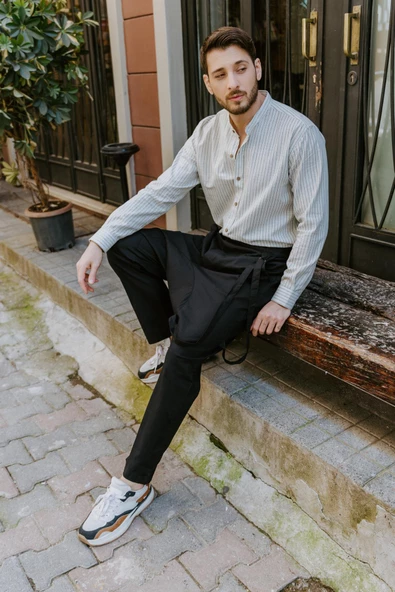 Düz Paça  Erkek Şalvar Pantolon - 3